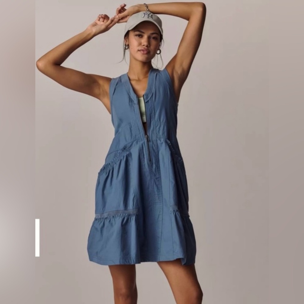 ANTHROPOLOGIE Daily Practice Trek Utility Mini Dress/Collection Summer 2025